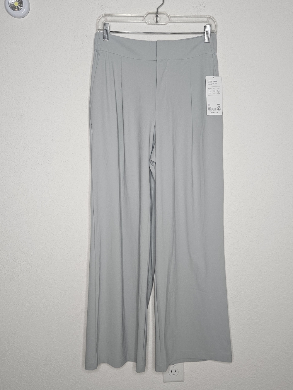 NWT Athleta Pinnacle Trouser High Rise Wide Leg Sage Green Stretchy Careerwear - Picture 4 of 14